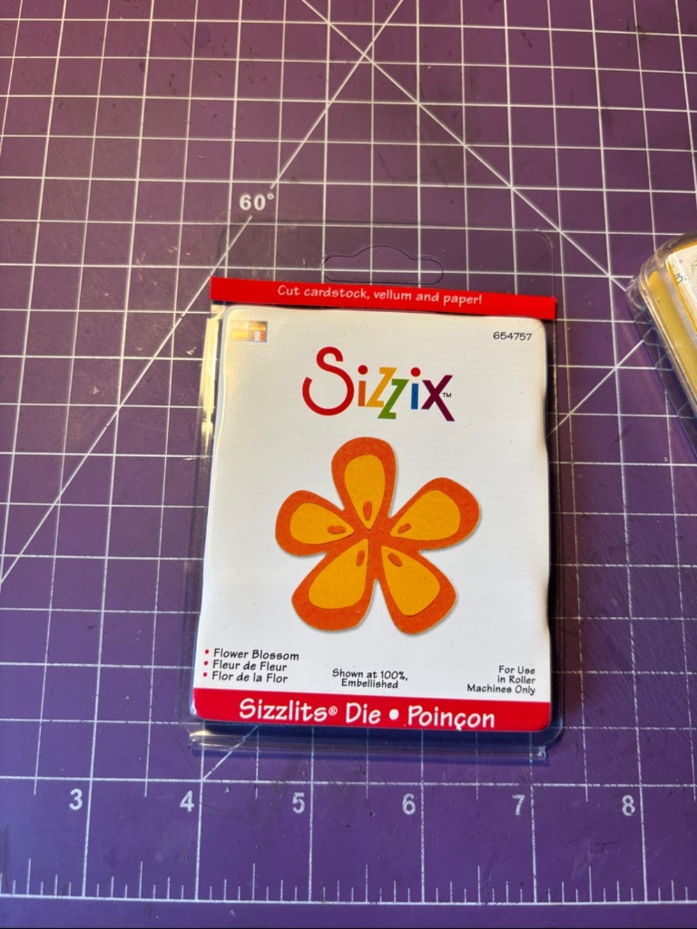 Sizzix Orange and Yellow Flower Blossom Die